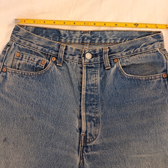 Vintage Levi's Light Blue Straight Leg Jeans tag size 30 x 34 - Picture 4 of 8